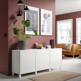 BESTÅ σύνθεση αποθήκευσης με πόρτες, 180x42x74 cm 491.397.41