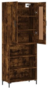 vidaXL Ντουλάπι Καπνιστή Δρυς 69,5x34x180 εκ. από Επεξεργασμένο Ξύλο