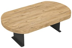 Βοηθητικό τραπεζάκι Linea sonoma - μαύρα μεταλλικά πόδια 20x35x10 εκ. 20x35x10 εκ.