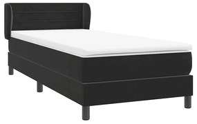 BOX SPRING ΚΡΕΒΑΤΙ ΜΕ ΣΤΡΩΜΑ ΜΑΥΡΟ 100X220 ΕΚ. ΒΕΛΟΥΔΙΝΟ 3317645