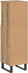 vidaXL Ντουλάπι μπάνιου Δρυς τεχνίτης 30x30x100 cm Κατασκευασμένο ξύλο