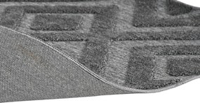 Χαλί Home ESPRIT 200 x 140 cm Γκρι Σκούρο γκρίζο