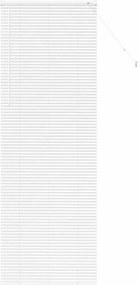 vidaXL Βενετσιάνικες Ρόδες Λευκό 220 x 70 εκ Αλουμίνιο