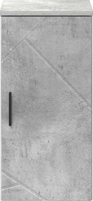 vidaXL Ντουλάπι Μπάνιου Σκυρόδεμα Γκρι 30 x 31,5 x 61 εκ