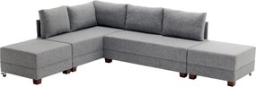 Corner Sofa-Bed Fly Corner Sofa Bed Left - Grey Grey