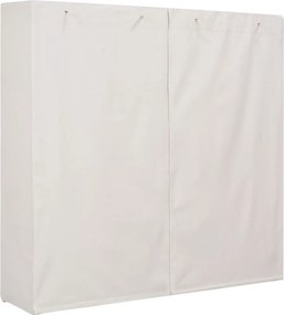 vidaXL Ντουλάπα Λευκή 173 x 40 x 170 εκ. Υφασμάτινη