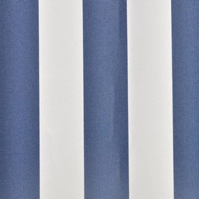 vidaXL Ανταλλακτικό Ύφασμα Τέντας Μπλε και Λευκό 300x250 εκ. Πολυεστέρας