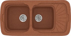 Sanitec Classic 304 (96×51) - Γρανιτένιος νεροχύτης - Granite TERRACOTTA