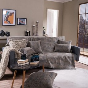 Ριχτάρι Toronto 04 Grey Teoran Πολυθρόνα 180x150cm Βαμβάκι-Ακρυλικό