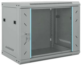 vidaXL Ντουλάπα δικτύου με αποθήκευση Γκρι 60 x 45 x 50 εκ Ατσάλι