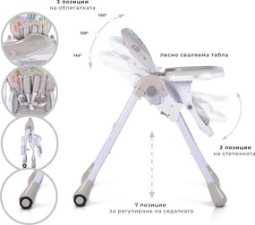 High chair Muffin grey
