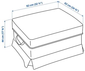 EKTORP υποπόδιο με αποθηκευτικό χώρο 495.521.27