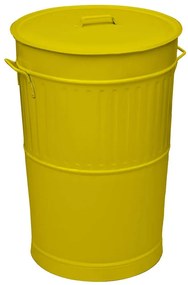 Κάδος Απορριμμάτων Retro 4868-603 Φ48x68cm 100lt Yellow Ατσάλι