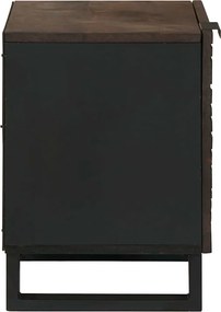 vidaXL Κομοδίνο Καρυδιά 40 x 33 x 46 εκ. Επεξεργασμένο Ξύλο