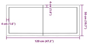 ΡΑΦΙ ΤΟΙΧΟΥ ΣΚΟΥΡΟ ΓΚΡΙ 120X50X4 ΕΚ. ΕΠΕΞΕΡΓ. ΜΑΣΙΦ ΞΥΛΟ ΔΡΥΟΣ 363816