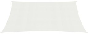 vidaXL Πανί Σκίασης Λευκό 3,5 x 4,5 μ. από HDPE 160 γρ./μ²