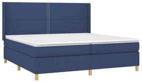 ΚΡΕΒΑΤΙ BOXSPRING ΜΕ ΣΤΡΩΜΑ ΜΠΛΕ 200X200 ΕΚ. ΥΦΑΣΜΑΤΙΝΟ 3131943