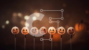 Intra Συλλεκτικό Ξύλινο Παζλ Plywood  4mm - Ομάδα κεριών Jack-o-Lantern με θέμα το Halloween σε ξυλάκια Σε Ξύλινο Κουτί - Διαστάσεις: 10x10 cm – 25 κομμάτια
