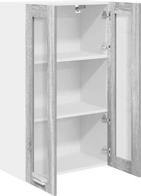 vidaXL Κρεμαστό ντουλάπι Γκρίζο Σονομα 60 x 31 x 100 εκ.
