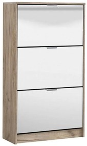 Παπουτσοθήκη Hugo 23 με Καθρέπτη Γκρί Δρύς 67x28x119 εκ. 67x28x119 εκ.