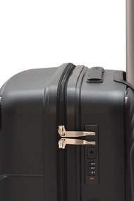 Σετ 3 τεμαχίων βαλίτσες με 8 τροχούς από πολυπροπυλένιο - Γκρι