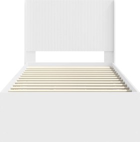 vidaXL Καλάθι με αποθήκη και κεφαλάρι Λευκό 75 x 190 cm