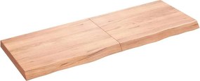 vidaXL Πάγκος Μπάνιου Αν. Καφέ 140x50x(2-6) εκ. Επεξεργ. Μασίφ Ξύλο