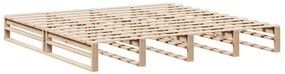 vidaXL Σκελετός Κρεβατιού Χωρίς Στρώμα 180x200 εκ Μασίφ Ξύλο Πεύκου