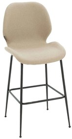 Σκαμπό Μπαρ Impel 029-000188 46x51x99cm Beige-Black