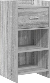 vidaXL Πλαϊνό γραφείο Γκρι Sonoma 40 x 36 x 80 εκ Επεξεργασμένο Ξύλο