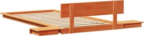 vidaXL Σκελετός Κρεβατιού Καφέ 80 x 200 cm ξύλο