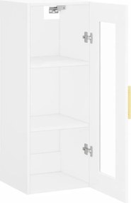 vidaXL Ντουλάπι Τοίχου Λευκό 34,5 x 34 x 90 εκ.