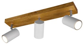 Φωτιστικό Οροφής - Σποτ Marley 812400331 3xGU10 35W 44x9x16cm White Mat Trio Lighting Metal,Wood