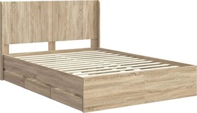 vidaXL Καλάθι με αποθήκη και κεφαλάρι Sonoma Δρυς 150 x 200 cm
