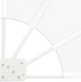vidaXL Αδιάφανο σκίαστρο μπαλκονιού 140 x 140 cm Πολυεστέρας Λευκό