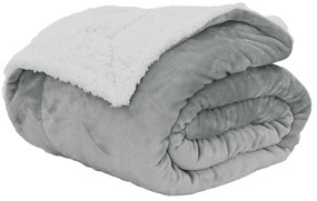vidaXL Κουβέρτα Γκρι 220 x 240 cm Μαλλί