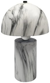 Επιτραπέζιο φωτιστικό Euphore Inart E27 λευκό μαρμάρου κεραμικό Φ18x29εκ 18x18x29 εκ.