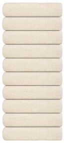 vidaXL Πετσέτες ντους 10 Τεμ. Κρεμ 70x140 εκ. 360 γρ/μ² 100% Βαμβ.