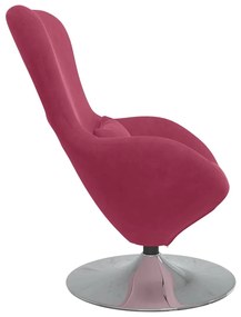 vidaXL Κάθισμα-αυγό Μπορντό 63 x 73 x 90 εκ Βελούδο