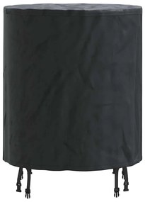 vidaXL Κάλυμμα Τραπέζι Μονόχρωμο Μαύρο 62 x 62 x 70 εκ. ύφασμα