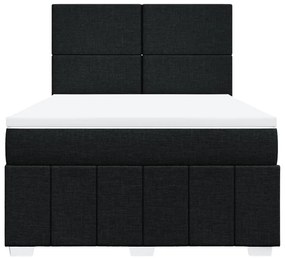 ΚΡΕΒΑΤΙ BOXSPRING ΜΕ ΣΤΡΩΜΑ ΜΑΥΡΟ 160X200 ΕΚ. ΥΦΑΣΜΑΤΙΝΟ 3291714