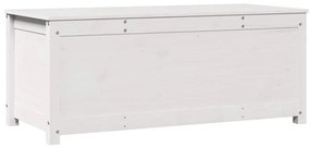 vidaXL Κουτί Αποθήκευσης Λευκό 80x40x45,5 εκ από Μασίφ Ξύλο Πεύκου