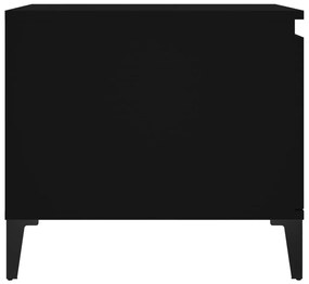 Τραπεζάκι Σαλονιού Μαύρο 100x50x45 εκ. Επεξεργασμένο Ξύλο - Μαύρο