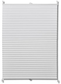 vidaXL Πλισέ ρόλερ σκίασης 70x125cm Λευκό