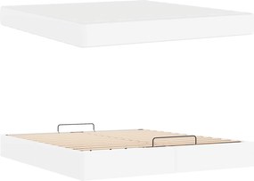 vidaXL Σκελετός κρεβατιού με στρώμα Άλλο 2 pcs Λευκό PVC