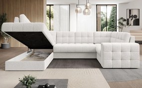 Γωνιακός καναπές Bale U-Leuko-Αριστερή