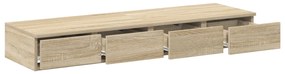 vidaXL Κομοδίνα με Συρτάρια Sonoma Oak 120x36.5x16.5 εκ Επεξεργασμένο Ξύλο