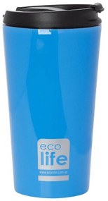 Ecolife Θερμός-Ποτήρι Για Καφέ 370ml Sky Blue 33-BO-4012