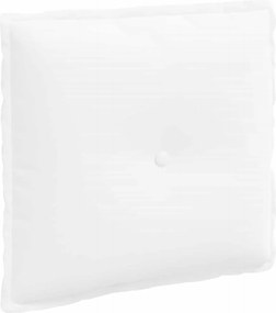 vidaXL Μαξιλάρι Πλάτης Λευκό 50 x 19 x 45 εκ ύφασμα