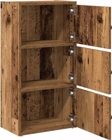 vidaXL Βιβλιοθήκη Όψη Παλαιού Ξύλου 40x24x77 εκ. Επεξεργασμένο Ξύλο